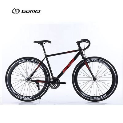 120 кг грузоподъемности GOMID Steel Frame Bisiklet односкоростной фиксированный скоростной велосипед для индивидуального трека гоночного рулевого колеса Steel Drop Bar