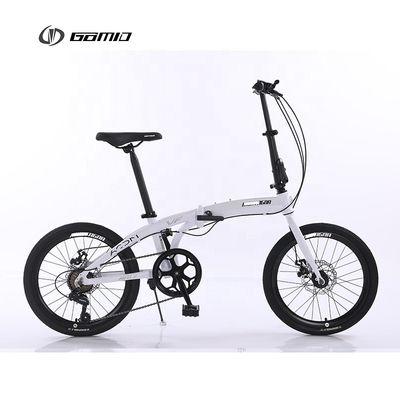 GOMID vouwfiets met SHIMANO TX30-7 versnellingshefboom en 20 inch vouw design fietsen versnellingscyclus
