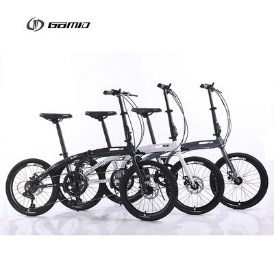 GOMID vouwfiets met SHIMANO TX30-7 versnellingshefboom en 20 inch vouw design fietsen versnellingscyclus