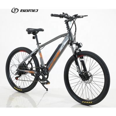 GOMID Электрический горный велосипед с Shimano 6 Speed Derailleur Легкий алюминиевый сплав рамы 40-50Km диапазон на мощность