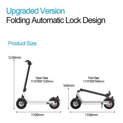 X9 E-scooter Opvouwbare elektrische scooter 16.5Ah 850w 10 inch Long Range Motorcycle Charger DC42V/2A Waterdicht niveau IP54 EU US Warehouse