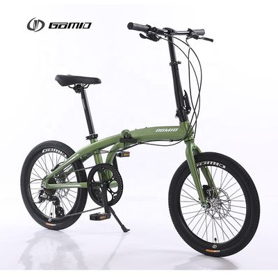 Bicicletta pieghevole personalizzata SHIMANO ALTUS M310 8S RD Derrilleur posteriore e freno a disco idraulico Bisiklet per GOMID 20 Bicicletta pieghevole