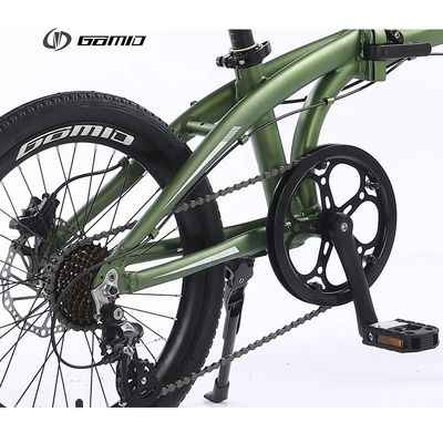 8 скорости GOMID SHIMANO Kit Gear Cycle Алюминиевый сплав складной городской велосипед с индивидуальным складной конструкцией и гидравлическим дисковым тормозом
