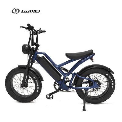 500w 48v Vorderlicht Elektrofahrrad Fettreifen Ebike Offroad Vollfederung Retro Fettrad