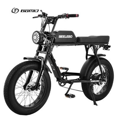 Digitaler E-Bike Hub Motoren Fahrrad Elektro-Fettreifen Fahrrad 7-Geschwindigkeit MTB E-Bike Retro-Elektro-Fahrrad 48V 500W 4,0 Zoll Reifen E-Bike