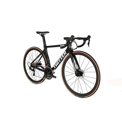 INNOVA-PRO 700c 25c Carbon Road Bike mit Shimano Groupset Carbon Fiber Rahmen und 22 Geschwindigkeit für Männer Lastkapazität 120kg