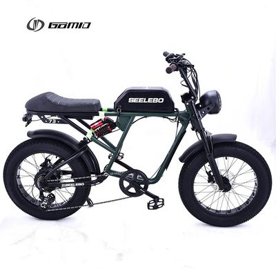Hochleistungsmotor 500w 750w 1000w E-Bike GOMID Retro Elektro-Fettreifen Fahrrad mit Radgröße 20*4.0 Zoll