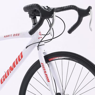 Cadre en alliage d'aluminium rouge/blanc/noir Vélo de route personnalisé pour hommes Vélo de course Vélo de course 700c Vélo de route