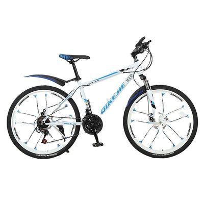 21 24 27 Hochgeschwindigkeits Mountainbike aus Kohlenstoffstahl mit dickem Langstreckenreifen Karton Größe 132*19*72cm