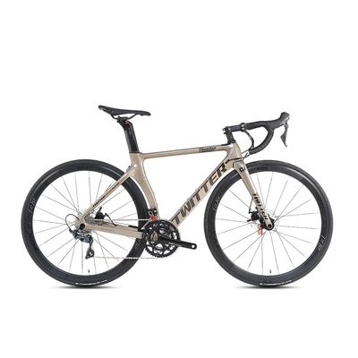 Front Derailleur SHIMANO 105/R7000 22 Geschwindigkeit Kohlenstofffaser Straßenradrahmen Titan Farbe für Männer 700c 8,9KG