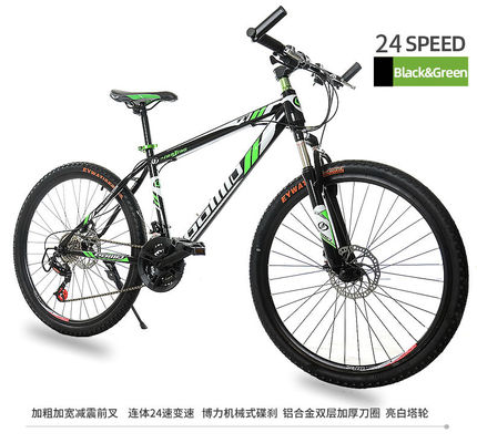 21 24 27 Hochgeschwindigkeits Mountainbike aus Kohlenstoffstahl mit dickem Langstreckenreifen Karton Größe 132*19*72cm
