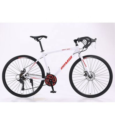 150KG 로드 용량 남자용 도로 자전거 사용자 정의 자전거 레이싱 700c 로드바이크 빨간색/백색/검은 알루미늄 합금 프레임