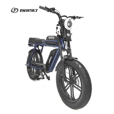Retro E Bike GOMID 1000W Hub Motor Fettreifen Elektrofahrrad mit voller Aufhängung und hoher Lithiumbatterie