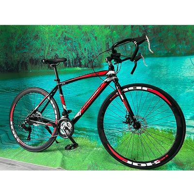 Hydraulische Scheibenbremse Fahrrad 700c Fahrrad für Erwachsene Mann Aluminiumlegierung Felg Material und Cavel schief Steuerung