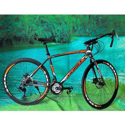 Hydraulische Scheibenbremse Fahrrad 700c Fahrrad für Erwachsene Mann Aluminiumlegierung Felg Material und Cavel schief Steuerung
