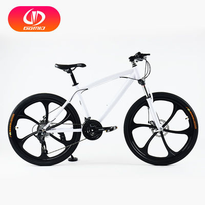 Normaler Pedal Doppelscheibenbremse Kohlenstoffstahlrahmen 21 Geschwindigkeit Reine Farbe Mtb Mountainbikes Fahrrad