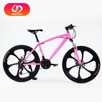 Normaler Pedal Doppelscheibenbremse Kohlenstoffstahlrahmen 21 Geschwindigkeit Reine Farbe Mtb Mountainbikes Fahrrad