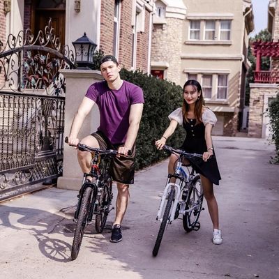 1.95&quot;/2.125&quot; Reifenbreite Kohlenstoffstahl Klappfahrrad 20 24 26 Zoll für Vollfederung Klappfahrrad