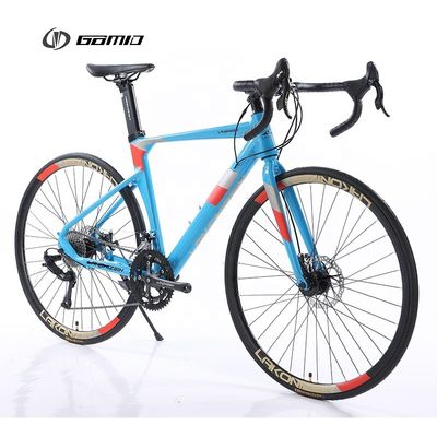 GOMID Gear Cycle Man Rennräder mit simuliertem Kohlenstofffaserrahmen Custom 700C Roadbike und Cavel Krümmungslenker