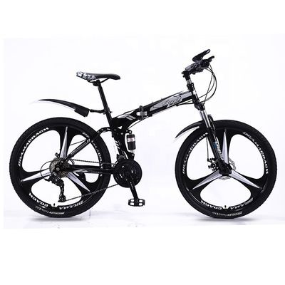 Soft-tail Frame Mountain Bike 200kg Ladekapazität Kohlenstoffstahl Fahrrad 20/24/26 Zoll Vollfederung Klappfahrzeug