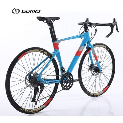 GOMID Alloy Roadbike für Erwachsene Mann simulierte Kohlenstofffaser-Züge Fahrrad Rennrad 700c Road Bike Custom Road Bike Bisiklet