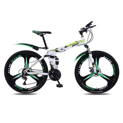 Customized 20 24 26 Zoll Vollfederung Klapprad mit angeschlossenem Getriebehandgriff und Carbon Stahlrahmen