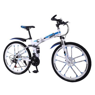 Customized OEM Full Suspension Mountain Bike met 26&quot; wielgrootte en opvouwbaar koolstofstaal frame