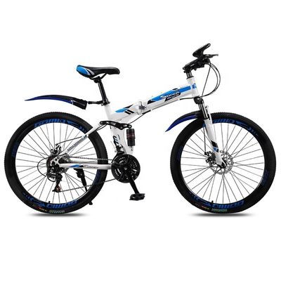 Klappbares Mountainbike angepasst 24 26 Zoll Kohlenstoffstahl Fahrrad mit voller Aufhängung und 1,95&quot;/2,125&quot; Reifenbreite