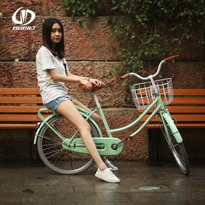 Конфеты Макарон цвет 6 скорости OEM ODM 24 26 дюймовый женский велосипед с корзиной