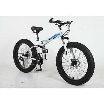 Anpassbar 26 Zoll Fettreifen Klappschnee Mountainbike mit Aluminiumlegierung Schalthebeln und Kohlenstoffstahl Gabel