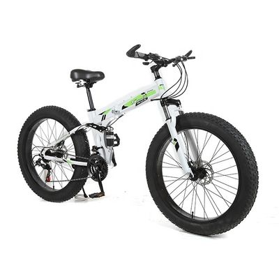Anpassbar 26 Zoll Fettreifen Klappschnee Mountainbike mit Aluminiumlegierung Schalthebeln und Kohlenstoffstahl Gabel