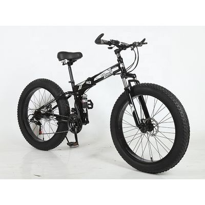 Anpassbar 26 Zoll Fettreifen Klappschnee Mountainbike mit Aluminiumlegierung Schalthebeln und Kohlenstoffstahl Gabel