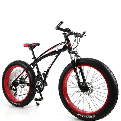 Erwachsenen angepasst Mountain Cruiser Fahrrad Fettreifen Mountainbikes mit 4,0 Zoll Reifenbreite und Kohlenstoffstahl Gabel Material