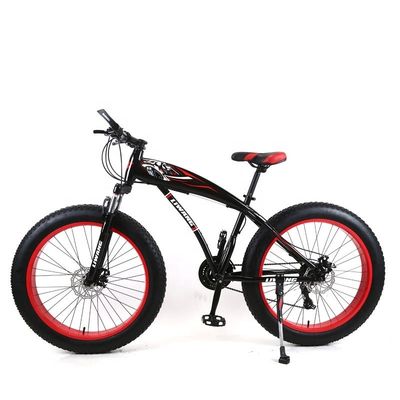 Erwachsenen angepasst Mountain Cruiser Fahrrad Fettreifen Mountainbikes mit 4,0 Zoll Reifenbreite und Kohlenstoffstahl Gabel Material