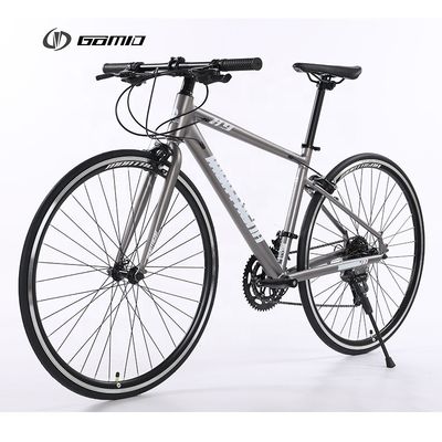 GOMID Custom Bike Hybrid Road Bike Alloy Racing 700c Roadbike Simulierte Kohlenstofffaser Getriebe Zyklus