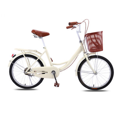 Material aus Kohlenstoffstahl-Rahmen Kinderrad 20 24 Zoll Stadtrad für Frau Kinderrad Customized OEM Retro Freizeitrad