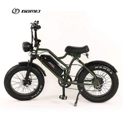 GOMID Elektrofahrrad mit Infix-LCD-Display Hochleistung 4,0 Zoll Fettreifen 48V 500W Retro E-Bike