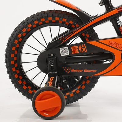 14 16 18 Zoll angepasstes Kinderrad mit Nylon-Textilkorb und hochsprungigem bequemen Sattel