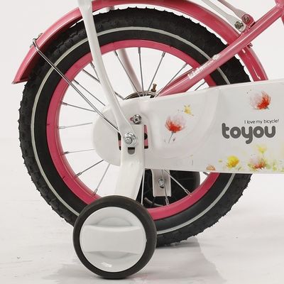 Anpassung 12 14 16 18 Zoll Kinderrad mit Trainingsrädern und Farbmatch Plastikkorb