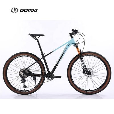 Shimano-Groupset Mountainbike mit Aluminiumrahmen und 27,5&quot; braunen Rändern