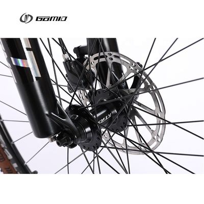 Shimano-Groupset Mountainbike mit Aluminiumrahmen und 27,5&quot; braunen Rändern
