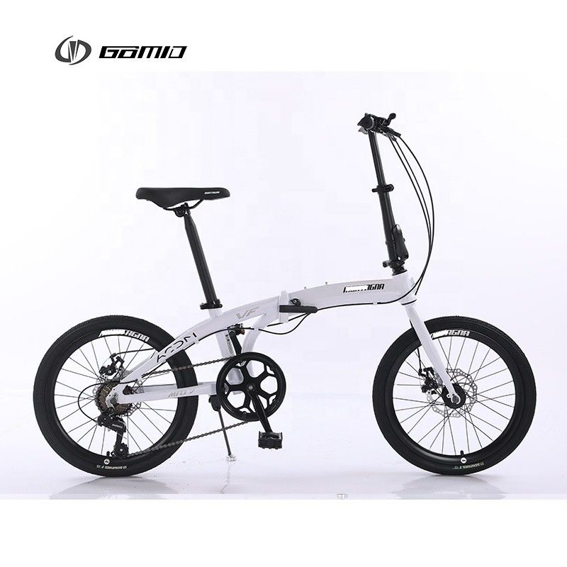 GOMID vouwfiets met SHIMANO TX30-7 versnellingshefboom en 20 inch vouw design fietsen versnellingscyclus