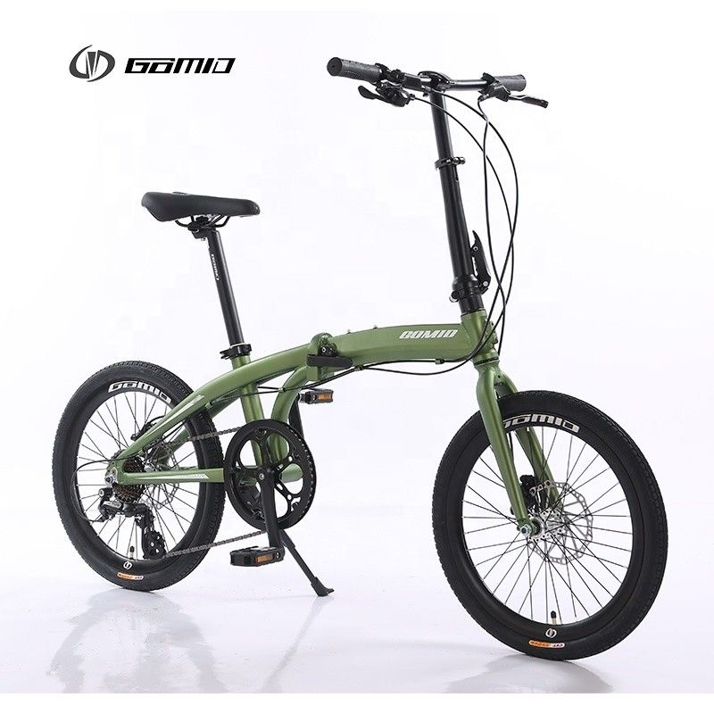 Bicicletta pieghevole personalizzata SHIMANO ALTUS M310 8S RD Derrilleur posteriore e freno a disco idraulico Bisiklet per GOMID 20 Bicicletta pieghevole