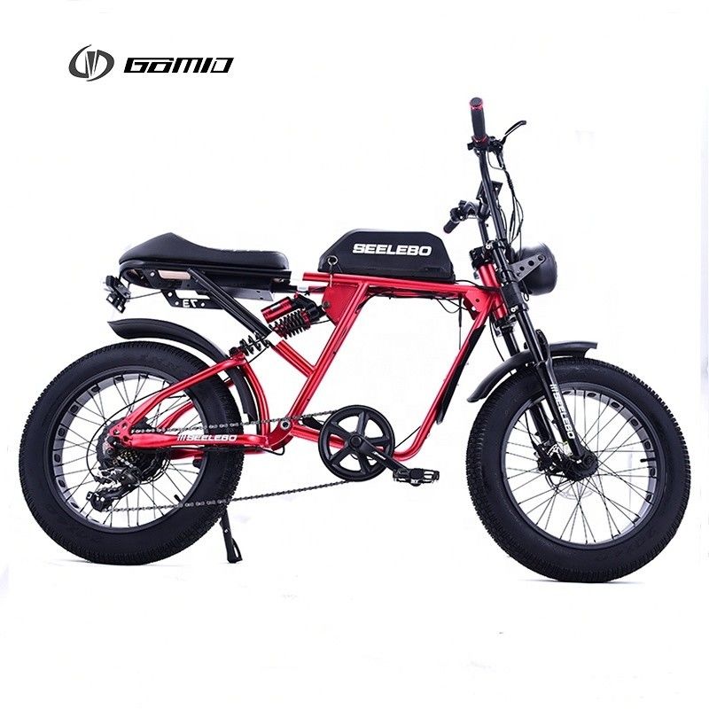 Elektrofahrrad GOMID 750W 48V 20 Zoll E Bike Mountain Fat Tire Ebike mit Hochleistungsmotor