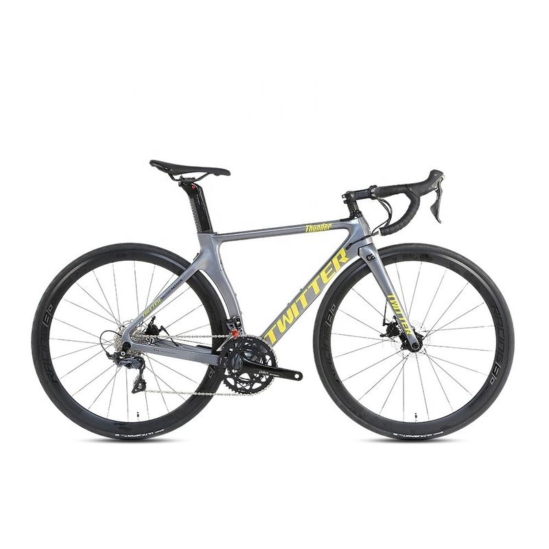 Rahmen Carbon Road Bike Twitter 700c 25c Carbon Fiber Frame Roadbike 22 Geschwindigkeitsrad für Männer Shimano Gruppenrad Größe 700c