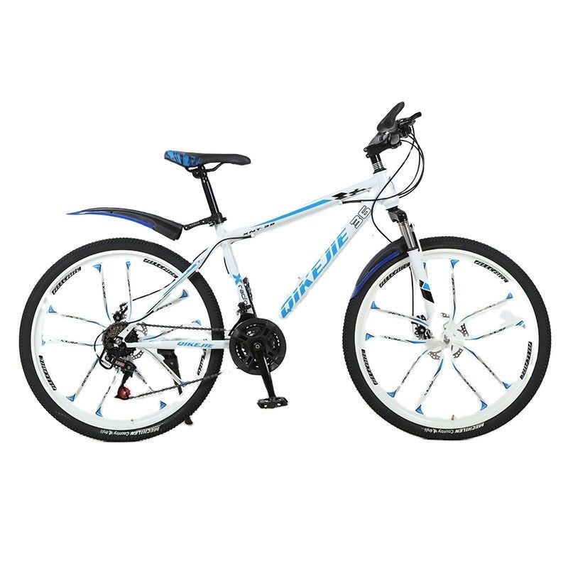 21 24 27 Hochgeschwindigkeits Mountainbike aus Kohlenstoffstahl mit dickem Langstreckenreifen Karton Größe 132*19*72cm