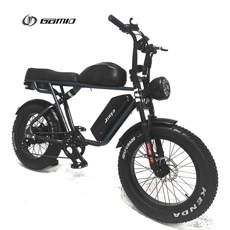 Elektro-Fettreifen-Fahrrad Vollfederung 33Ah Lithiumbatterie Retro eBike 1000W Hub Motorrad mit Stahlrahmenmaterial