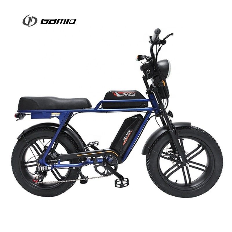 Retro E Bike GOMID 1000W Hub Motor Fettreifen Elektrofahrrad mit voller Aufhängung und hoher Lithiumbatterie