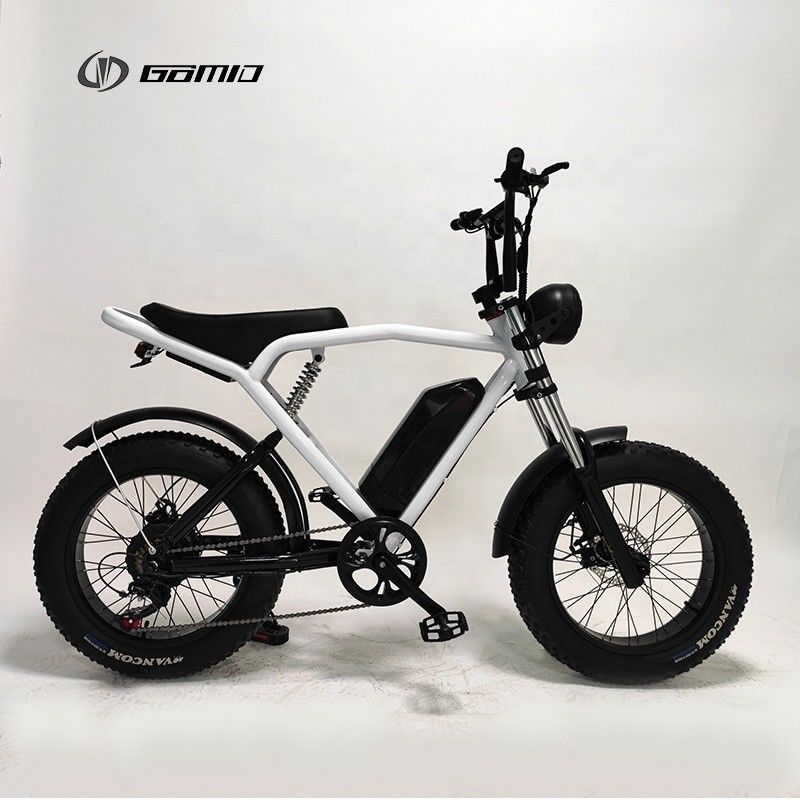 20*4.0 Zoll Elektro City Bike Fat Tire Ebike 500w 48v Mtb E-Bike Offroad Motorrad Vollfederung Retro