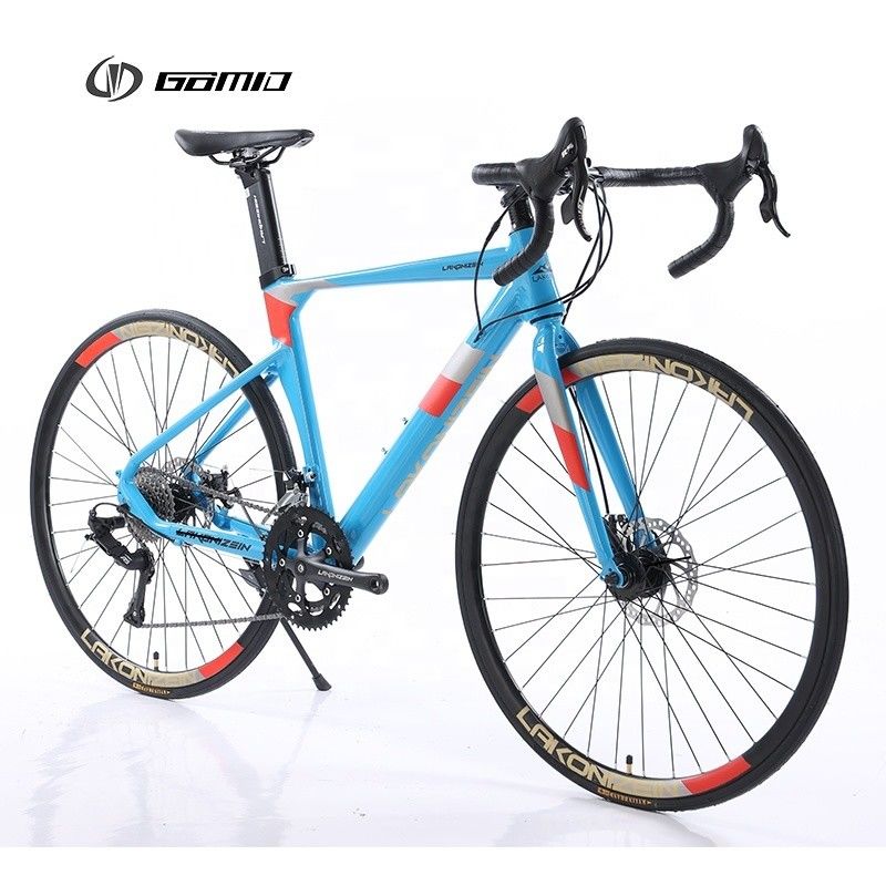 GOMID Gear Cycle Man Rennräder mit simuliertem Kohlenstofffaserrahmen Custom 700C Roadbike und Cavel Krümmungslenker